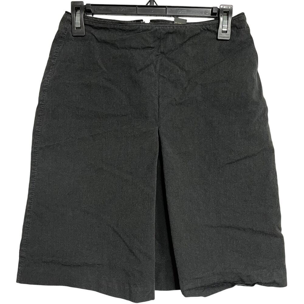 Banana Republic Skirt 4 Gray Cotton Minimalist Preppy Academia Office Casual